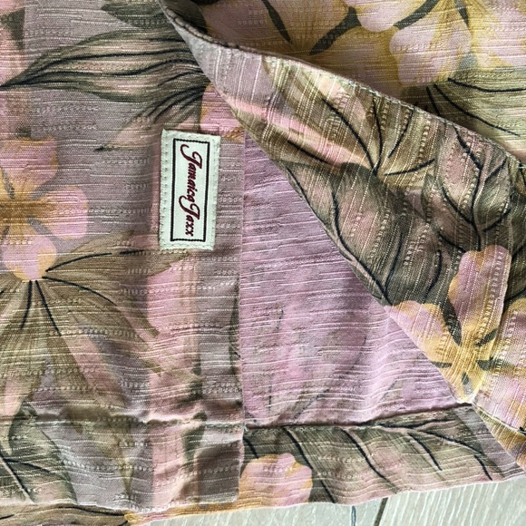 Jamaica Jaxx 100% Silk Hawaiian Button Down Shirt Size L - Picture 7 of 10